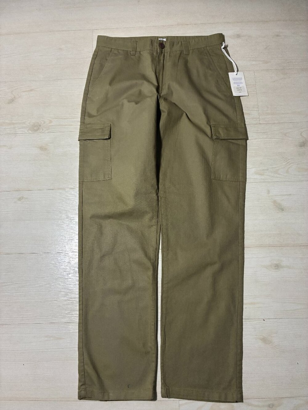 Katin Men's Grant 100% Cotton Cargo Straight Pant Leg Olive Size 32 (NWT)